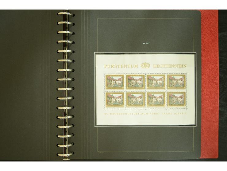 1912/82, postfrische und ungebrauchte Sammlung, in weiten Teilen kpl. mit Bl.1, Dienst und Porto