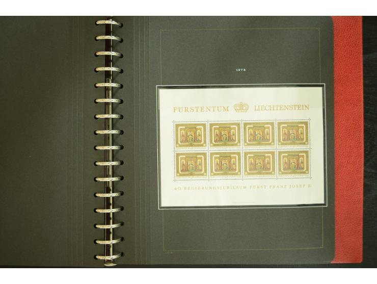 1912/82, postfrische und ungebrauchte Sammlung, in weiten Teilen kpl. mit Bl.1, Dienst und Porto