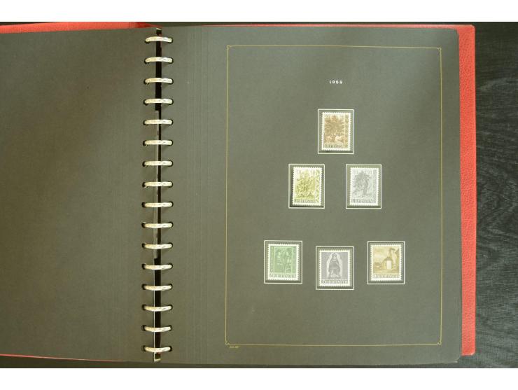 1912/82, postfrische und ungebrauchte Sammlung, in weiten Teilen kpl. mit Bl.1, Dienst und Porto