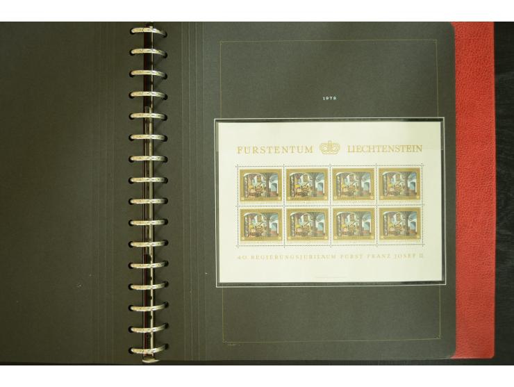 1912/82, postfrische und ungebrauchte Sammlung, in weiten Teilen kpl. mit Bl.1, Dienst und Porto