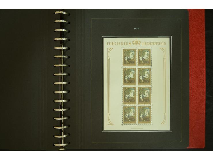 1912/82, postfrische und ungebrauchte Sammlung, in weiten Teilen kpl. mit Bl.1, Dienst und Porto