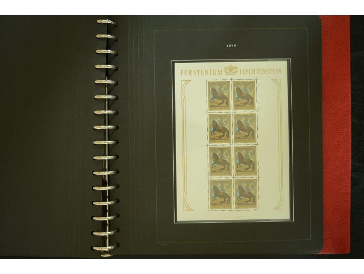 1912/82, postfrische und ungebrauchte Sammlung, in weiten Teilen kpl. mit Bl.1, Dienst und Porto