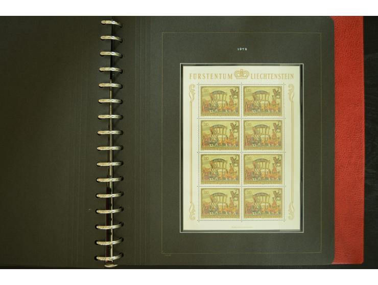 1912/82, postfrische und ungebrauchte Sammlung, in weiten Teilen kpl. mit Bl.1, Dienst und Porto
