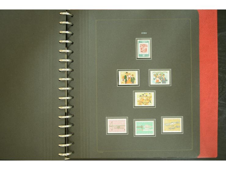 1912/82, postfrische und ungebrauchte Sammlung, in weiten Teilen kpl. mit Bl.1, Dienst und Porto