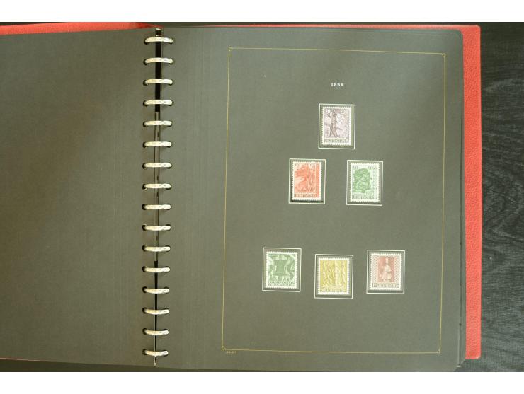 1912/82, postfrische und ungebrauchte Sammlung, in weiten Teilen kpl. mit Bl.1, Dienst und Porto