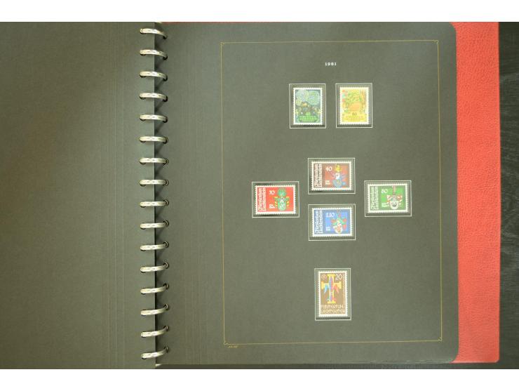 1912/82, postfrische und ungebrauchte Sammlung, in weiten Teilen kpl. mit Bl.1, Dienst und Porto