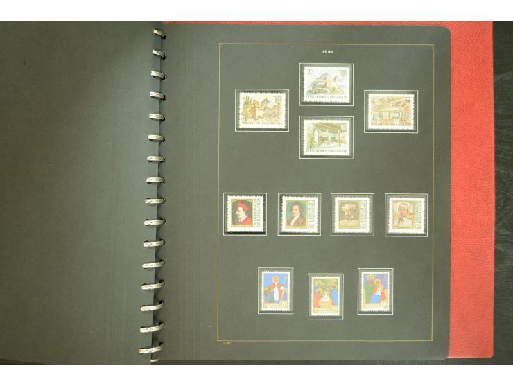 1912/82, postfrische und ungebrauchte Sammlung, in weiten Teilen kpl. mit Bl.1, Dienst und Porto