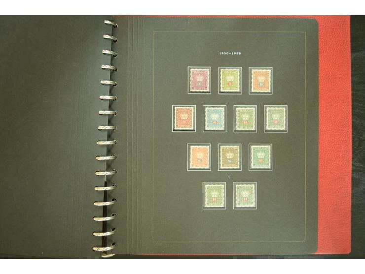 1912/82, postfrische und ungebrauchte Sammlung, in weiten Teilen kpl. mit Bl.1, Dienst und Porto