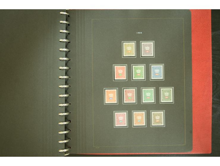 1912/82, postfrische und ungebrauchte Sammlung, in weiten Teilen kpl. mit Bl.1, Dienst und Porto