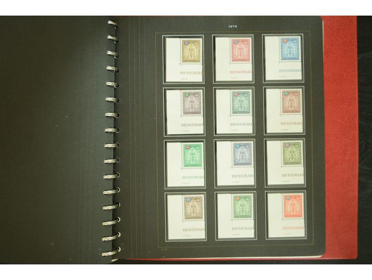 1912/82, postfrische und ungebrauchte Sammlung, in weiten Teilen kpl. mit Bl.1, Dienst und Porto
