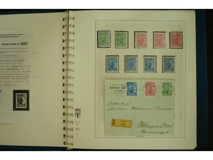 1912/82, postfrische und ungebrauchte Sammlung, in weiten Teilen kpl. mit Bl.1, Dienst und Porto