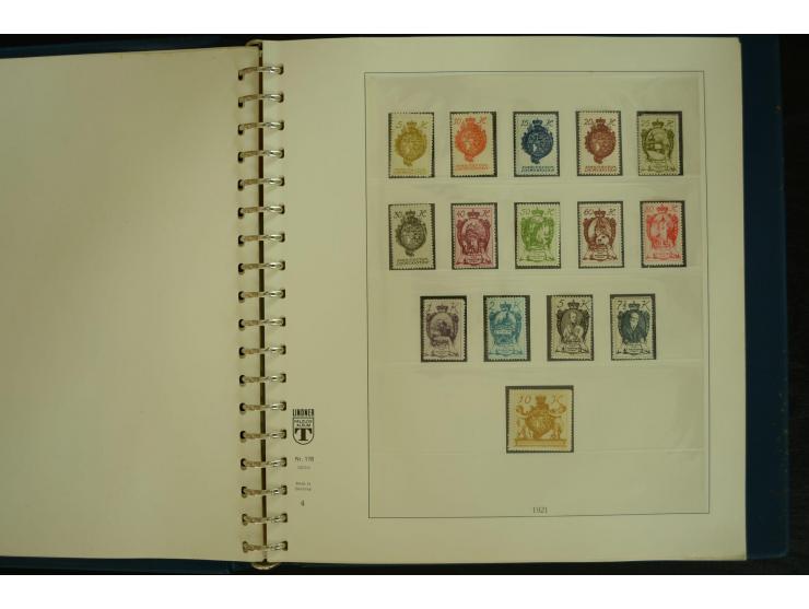 1912/82, postfrische und ungebrauchte Sammlung, in weiten Teilen kpl. mit Bl.1, Dienst und Porto