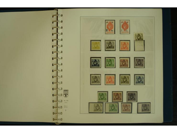 1912/82, postfrische und ungebrauchte Sammlung, in weiten Teilen kpl. mit Bl.1, Dienst und Porto