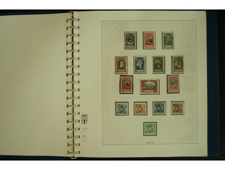 1912/82, postfrische und ungebrauchte Sammlung, in weiten Teilen kpl. mit Bl.1, Dienst und Porto