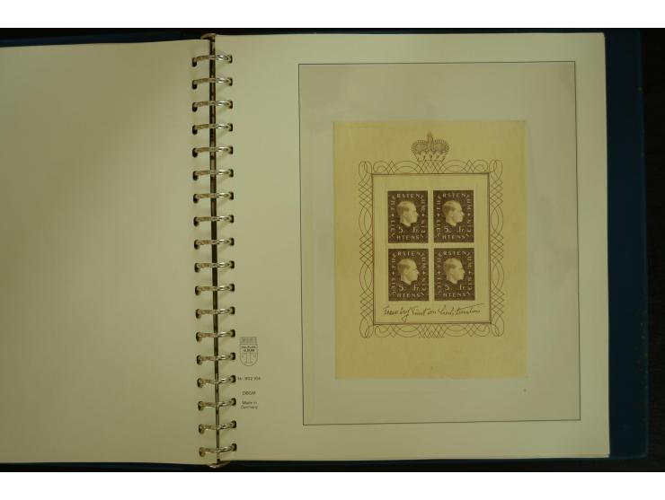 1912/82, postfrische und ungebrauchte Sammlung, in weiten Teilen kpl. mit Bl.1, Dienst und Porto