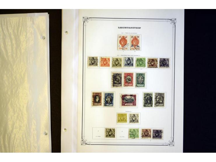1912/2012, gestempelte Sammlung mit u.a. Mi.-Nr. 3yb (Attest Rellstab), 94-107, 114-15, 142 (Attest Rupp), Bl.1 (Fotoattest M