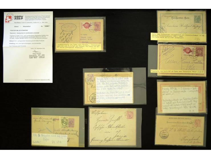 GANZSACHEN: 1876/1974, sehr schöne und spezialisierte Sammlung, beginnend mit einem sehr guten Teil Österreichische Ganzsache