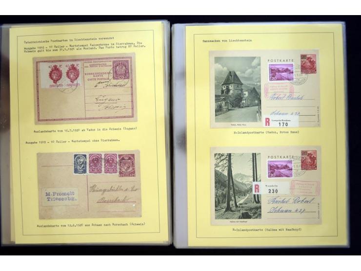 GANZSACHEN: 1876/1974, sehr schöne und spezialisierte Sammlung, beginnend mit einem sehr guten Teil Österreichische Ganzsache