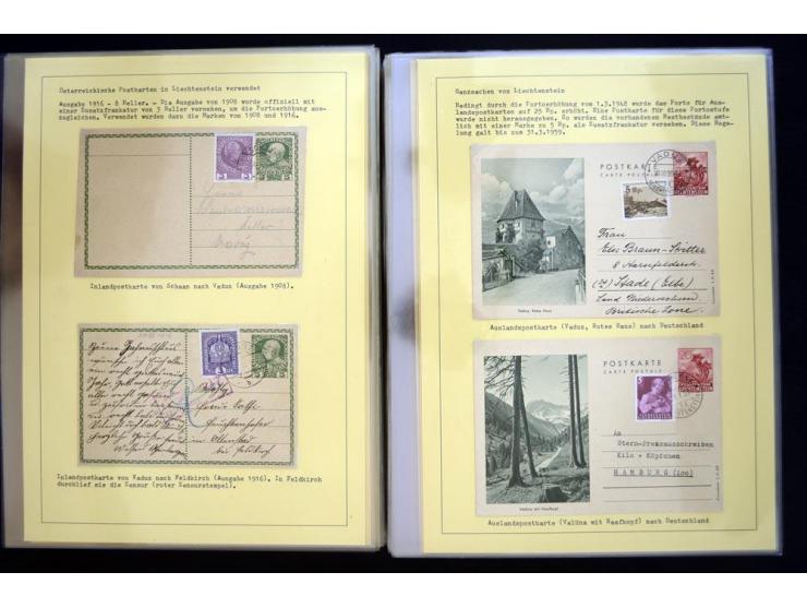 GANZSACHEN: 1876/1974, sehr schöne und spezialisierte Sammlung, beginnend mit einem sehr guten Teil Österreichische Ganzsache