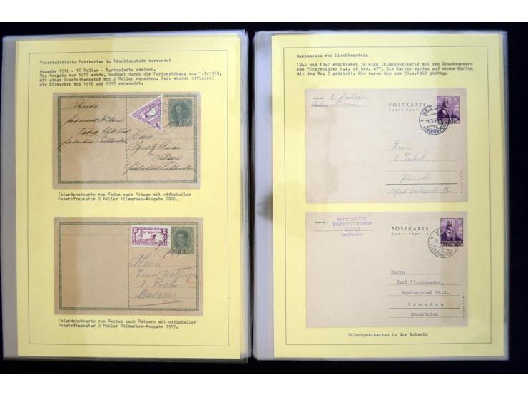 GANZSACHEN: 1876/1974, sehr schöne und spezialisierte Sammlung, beginnend mit einem sehr guten Teil Österreichische Ganzsache