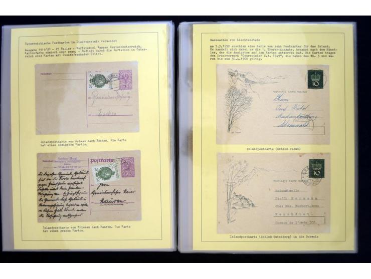 GANZSACHEN: 1876/1974, sehr schöne und spezialisierte Sammlung, beginnend mit einem sehr guten Teil Österreichische Ganzsache