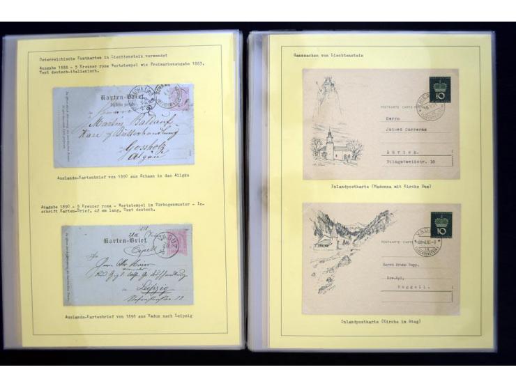GANZSACHEN: 1876/1974, sehr schöne und spezialisierte Sammlung, beginnend mit einem sehr guten Teil Österreichische Ganzsache