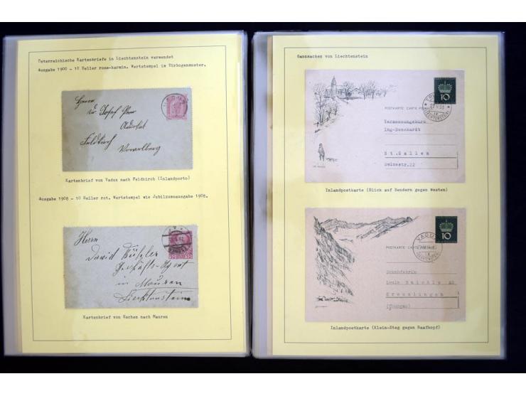 GANZSACHEN: 1876/1974, sehr schöne und spezialisierte Sammlung, beginnend mit einem sehr guten Teil Österreichische Ganzsache