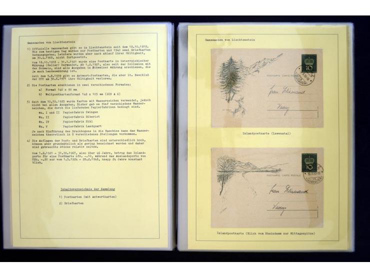 GANZSACHEN: 1876/1974, sehr schöne und spezialisierte Sammlung, beginnend mit einem sehr guten Teil Österreichische Ganzsache