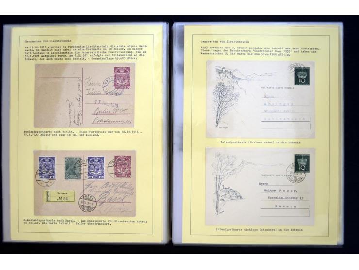 GANZSACHEN: 1876/1974, sehr schöne und spezialisierte Sammlung, beginnend mit einem sehr guten Teil Österreichische Ganzsache