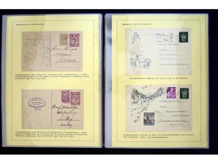 GANZSACHEN: 1876/1974, sehr schöne und spezialisierte Sammlung, beginnend mit einem sehr guten Teil Österreichische Ganzsache
