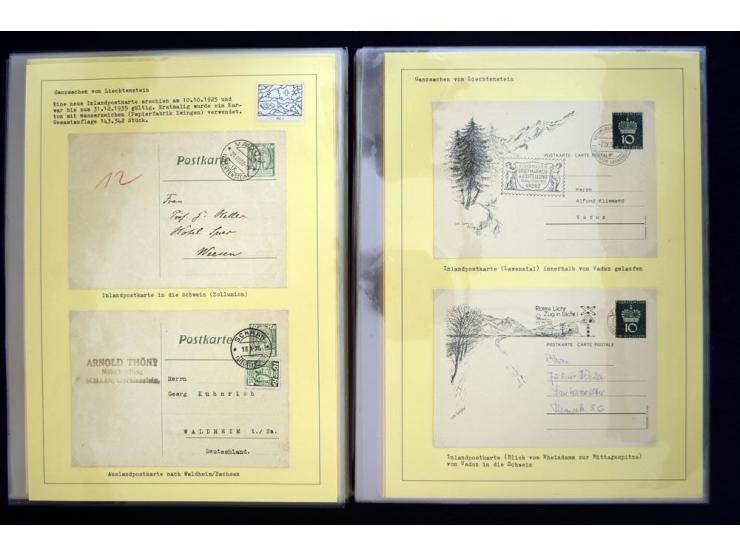 GANZSACHEN: 1876/1974, sehr schöne und spezialisierte Sammlung, beginnend mit einem sehr guten Teil Österreichische Ganzsache