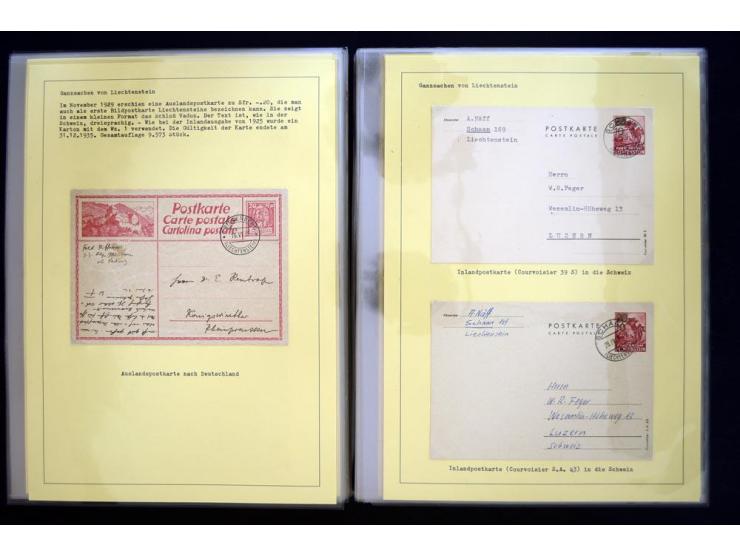 GANZSACHEN: 1876/1974, sehr schöne und spezialisierte Sammlung, beginnend mit einem sehr guten Teil Österreichische Ganzsache