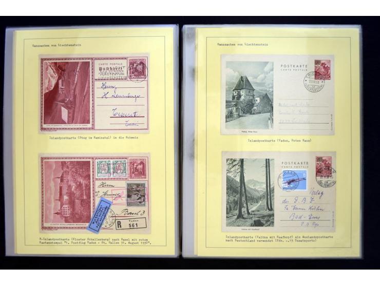 GANZSACHEN: 1876/1974, sehr schöne und spezialisierte Sammlung, beginnend mit einem sehr guten Teil Österreichische Ganzsache