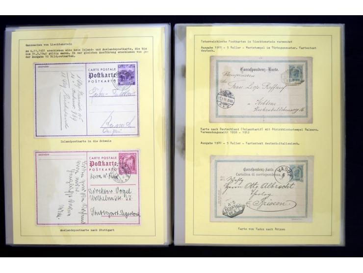 GANZSACHEN: 1876/1974, sehr schöne und spezialisierte Sammlung, beginnend mit einem sehr guten Teil Österreichische Ganzsache