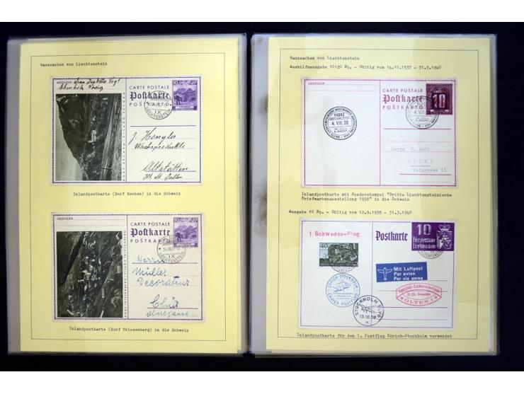 GANZSACHEN: 1876/1974, sehr schöne und spezialisierte Sammlung, beginnend mit einem sehr guten Teil Österreichische Ganzsache