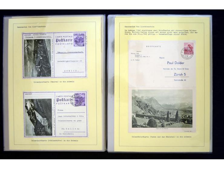 GANZSACHEN: 1876/1974, sehr schöne und spezialisierte Sammlung, beginnend mit einem sehr guten Teil Österreichische Ganzsache
