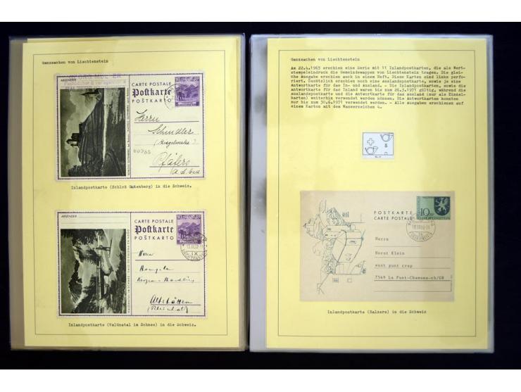 GANZSACHEN: 1876/1974, sehr schöne und spezialisierte Sammlung, beginnend mit einem sehr guten Teil Österreichische Ganzsache