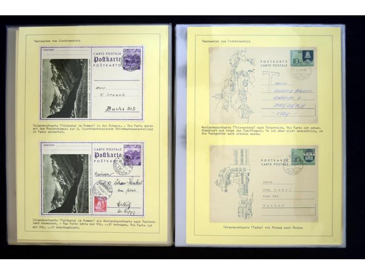GANZSACHEN: 1876/1974, sehr schöne und spezialisierte Sammlung, beginnend mit einem sehr guten Teil Österreichische Ganzsache