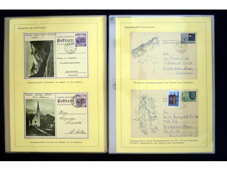 GANZSACHEN: 1876/1974, sehr schöne und spezialisierte Sammlung, beginnend mit einem sehr guten Teil Österreichische Ganzsache