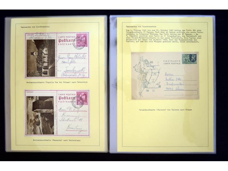 GANZSACHEN: 1876/1974, sehr schöne und spezialisierte Sammlung, beginnend mit einem sehr guten Teil Österreichische Ganzsache