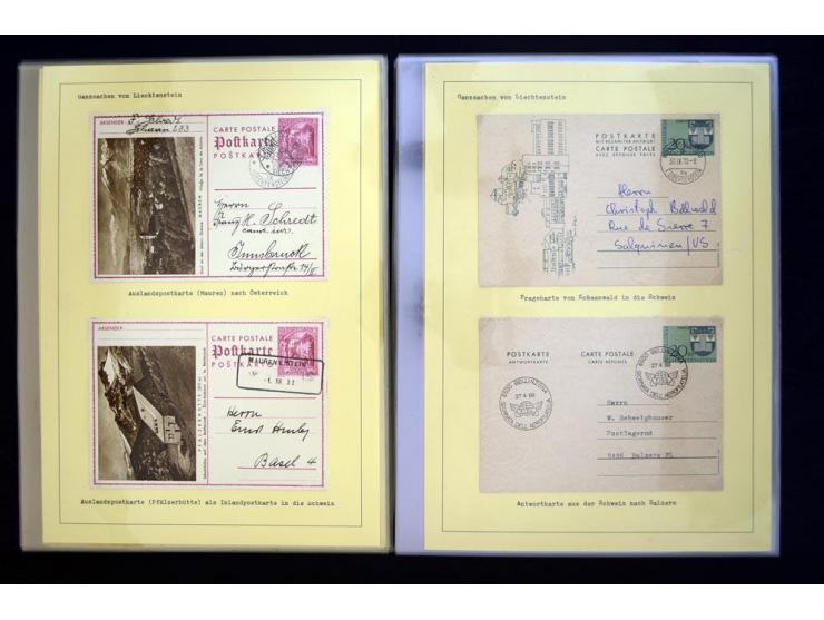 GANZSACHEN: 1876/1974, sehr schöne und spezialisierte Sammlung, beginnend mit einem sehr guten Teil Österreichische Ganzsache