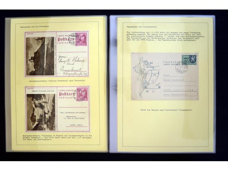 GANZSACHEN: 1876/1974, sehr schöne und spezialisierte Sammlung, beginnend mit einem sehr guten Teil Österreichische Ganzsache