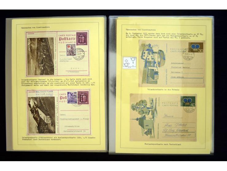GANZSACHEN: 1876/1974, sehr schöne und spezialisierte Sammlung, beginnend mit einem sehr guten Teil Österreichische Ganzsache