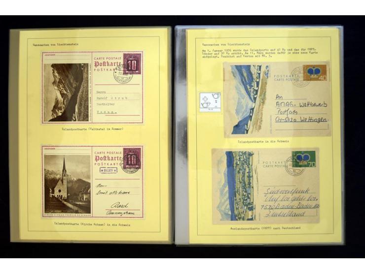 GANZSACHEN: 1876/1974, sehr schöne und spezialisierte Sammlung, beginnend mit einem sehr guten Teil Österreichische Ganzsache