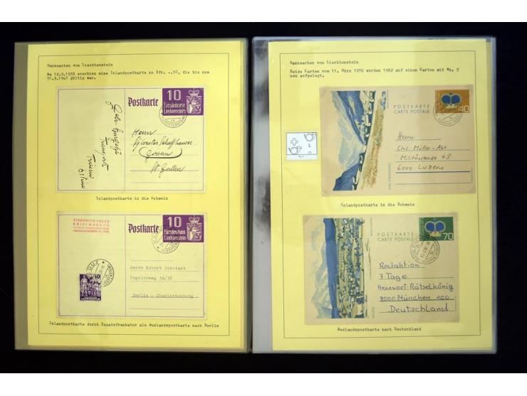 GANZSACHEN: 1876/1974, sehr schöne und spezialisierte Sammlung, beginnend mit einem sehr guten Teil Österreichische Ganzsache