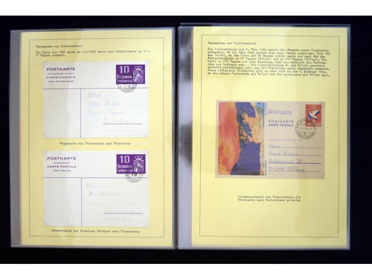 GANZSACHEN: 1876/1974, sehr schöne und spezialisierte Sammlung, beginnend mit einem sehr guten Teil Österreichische Ganzsache