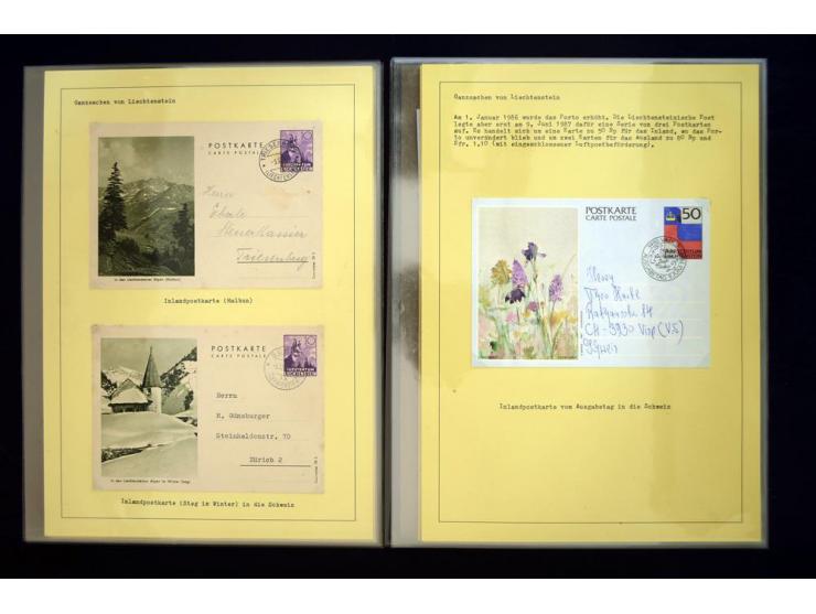 GANZSACHEN: 1876/1974, sehr schöne und spezialisierte Sammlung, beginnend mit einem sehr guten Teil Österreichische Ganzsache