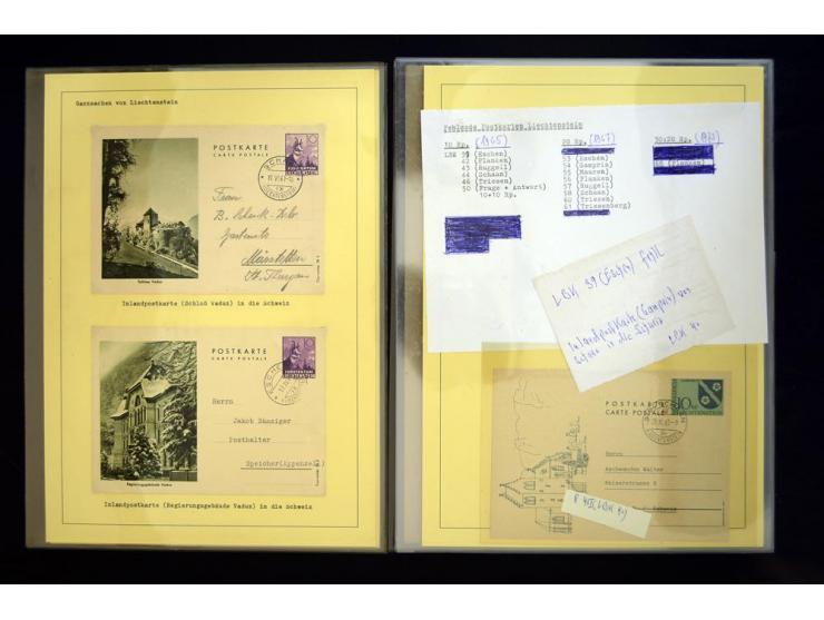 GANZSACHEN: 1876/1974, sehr schöne und spezialisierte Sammlung, beginnend mit einem sehr guten Teil Österreichische Ganzsache