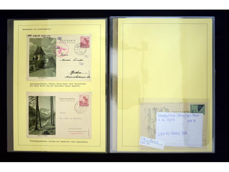 GANZSACHEN: 1876/1974, sehr schöne und spezialisierte Sammlung, beginnend mit einem sehr guten Teil Österreichische Ganzsache