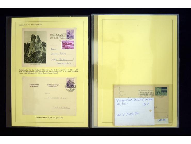 GANZSACHEN: 1876/1974, sehr schöne und spezialisierte Sammlung, beginnend mit einem sehr guten Teil Österreichische Ganzsache